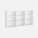 European Made Case Bookcase 3x3 Maxi White