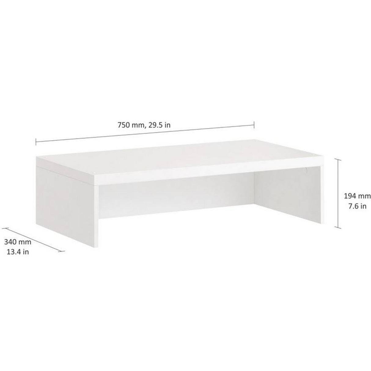 European Made Case End Module 75x19.4x34cm