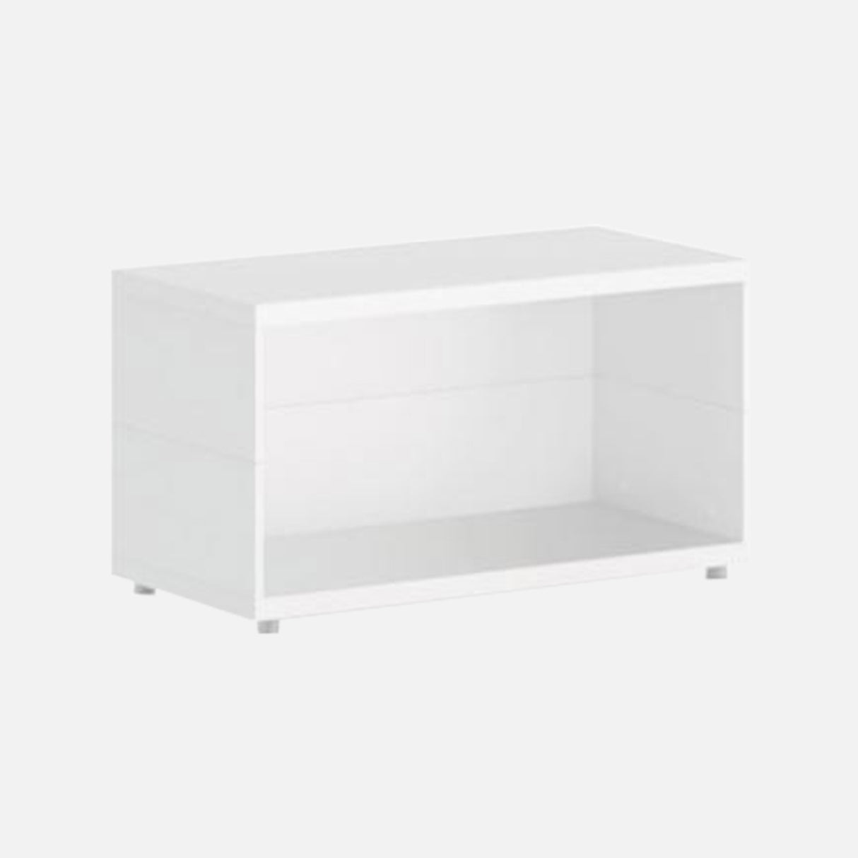 European Made Case Bookcase 1x1 Maxi White