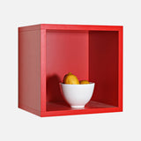 European Made Floor Wall Cube Red