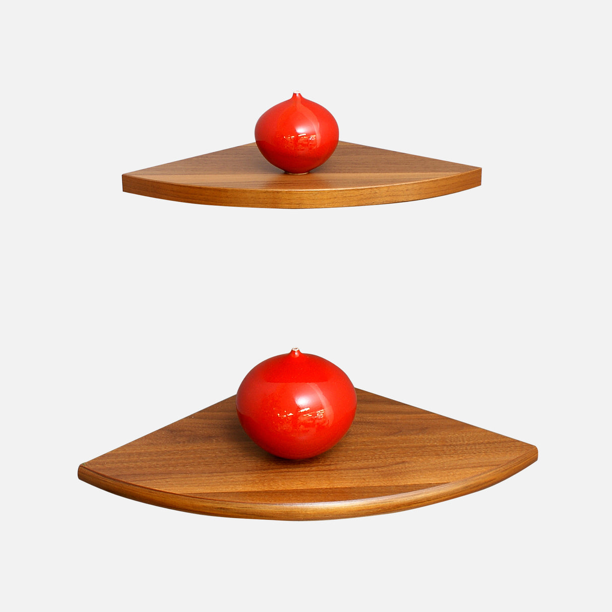 European Made Corner Floating Shelves Walnut (Double Deal)