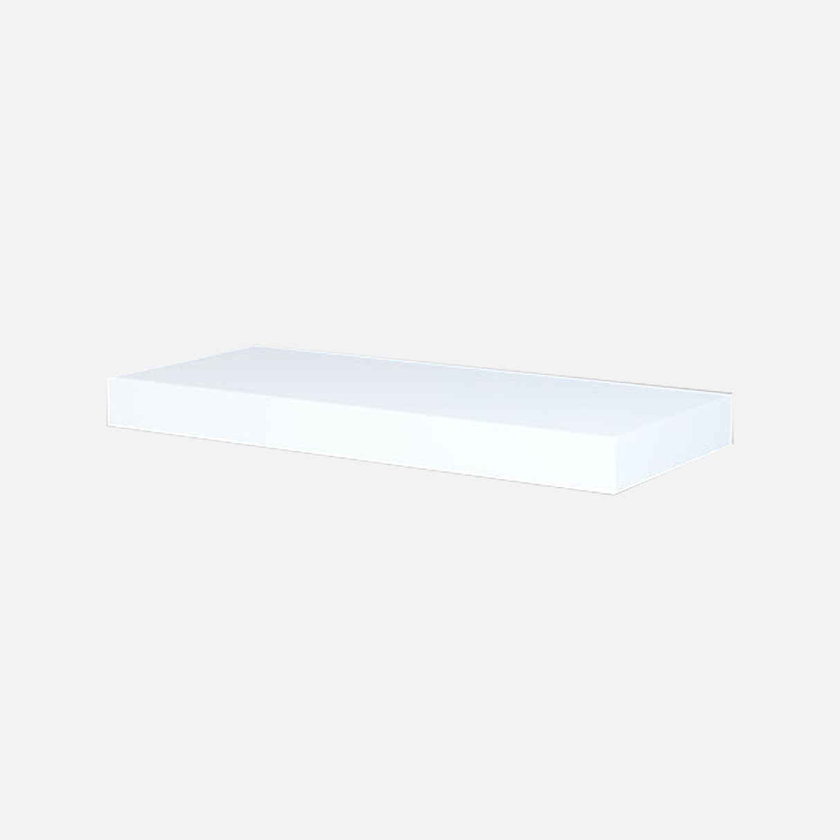 European Made Floating Shelf Kit White 570x250x50mm