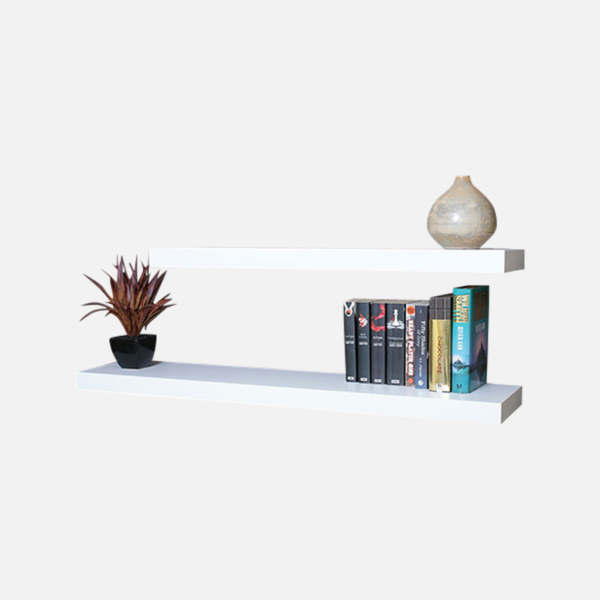 European Made Floating Shelves White Double Deal