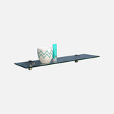 Eliot Glass Shelf Kit Rounded Corners 800x200x8mm