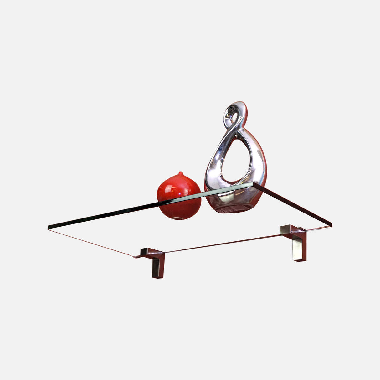 Eliot Glass Shelf Kit 600x300x10mm