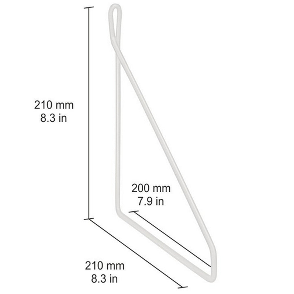 Fil Wire Brackets White 210x210 (Pair)