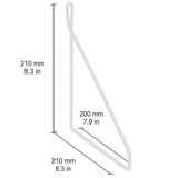 Fil Wire Brackets White 210x210 (Pair)