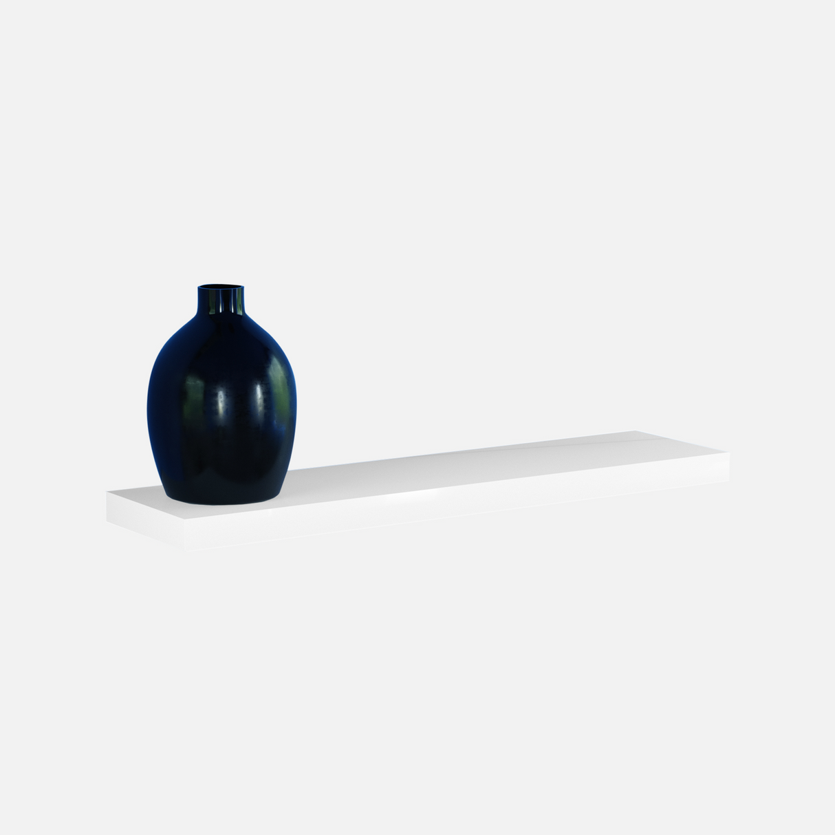 Gloss White Floating Shelf 800x200x38mm