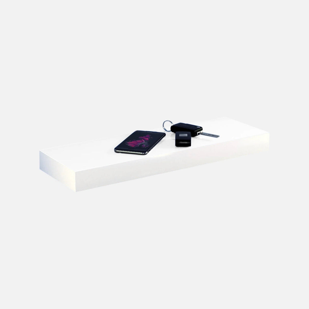 Gloss White Floating Shelf 450x150x38mm