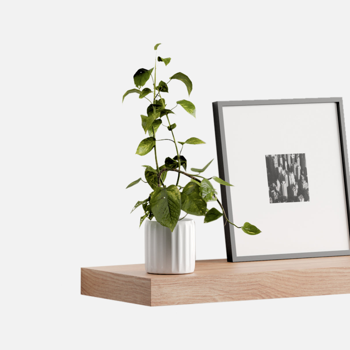 Rustic Ash Floating Shelf 900x250x50mm