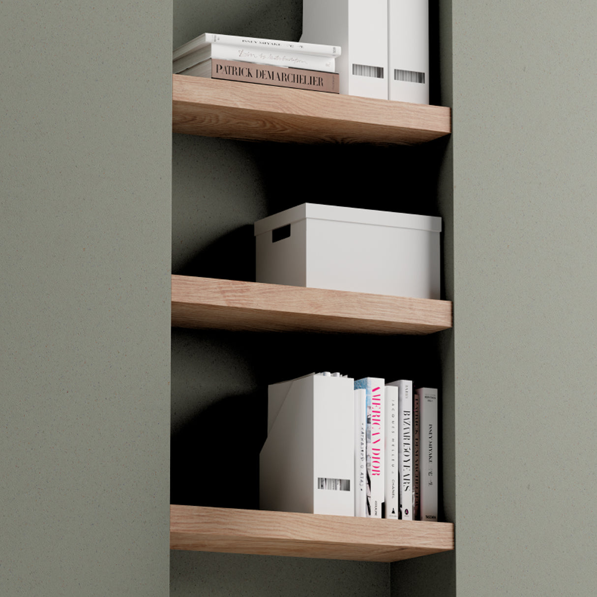 Rustic Ash Floating Shelves 600x250mm (Triple Deal)
