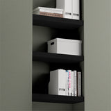 Floating Shelf Matte Black 600x250x50mm
