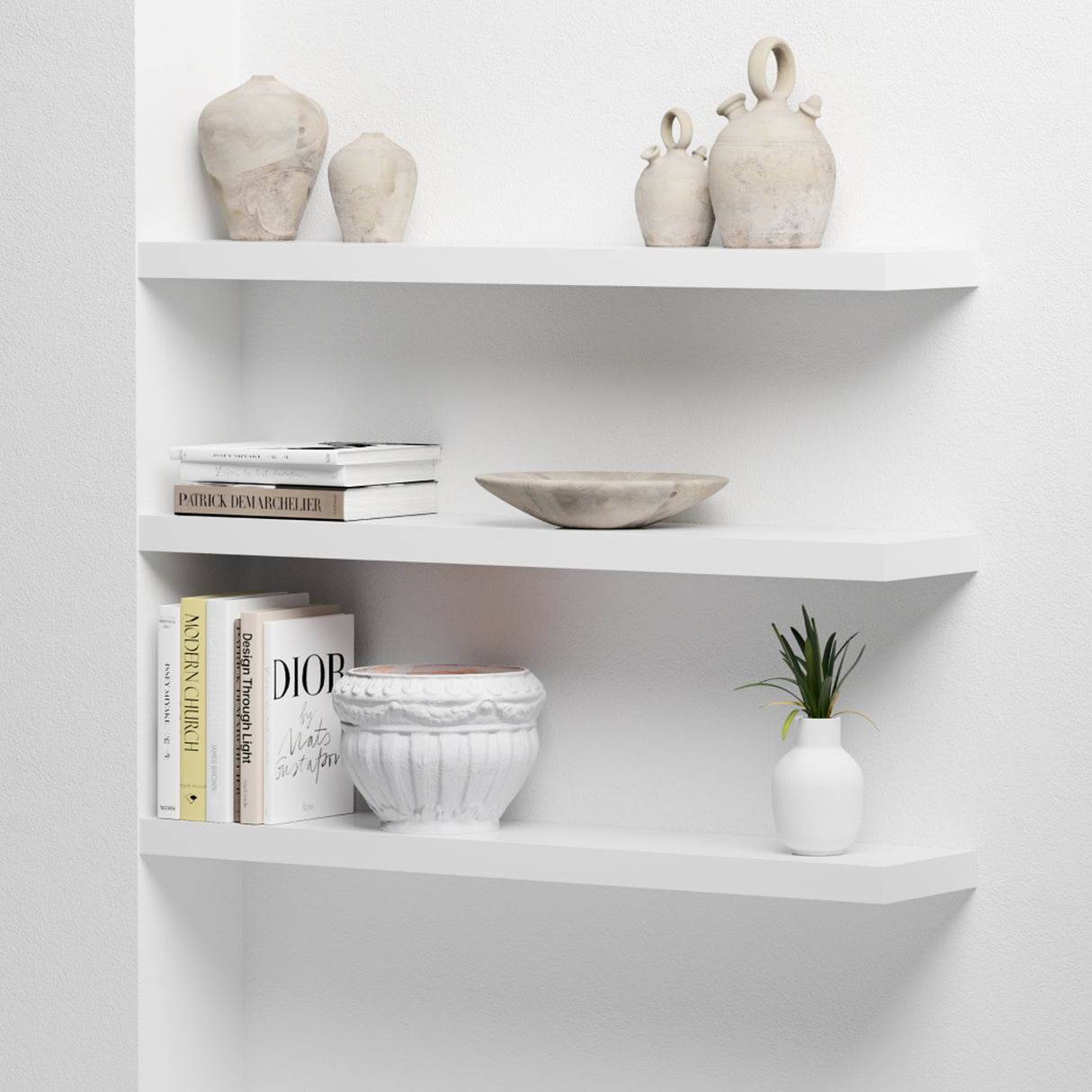 Floating Shelves Gloss White (Triple Deal)