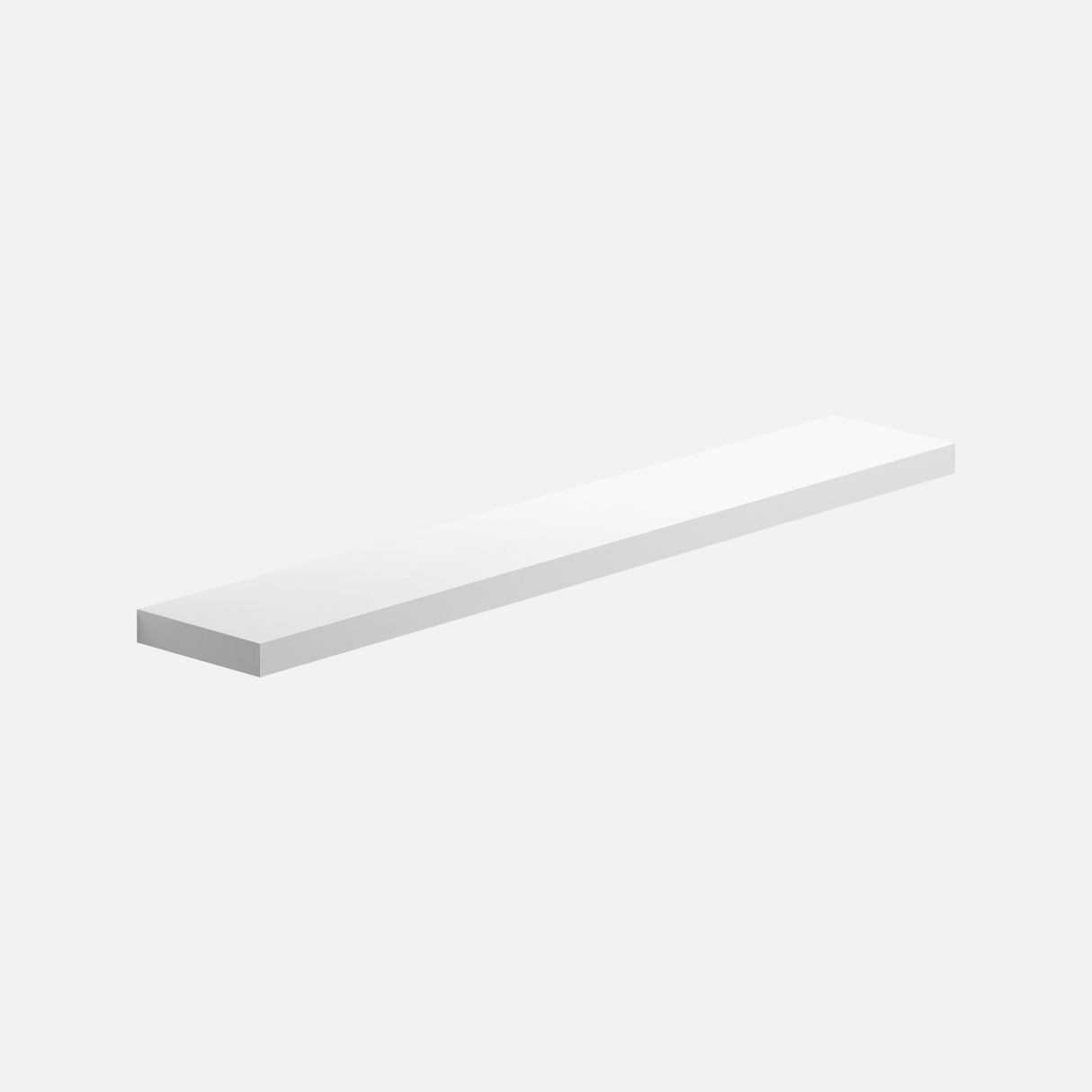 Floating Shelf Matte White 1500x250x50mm