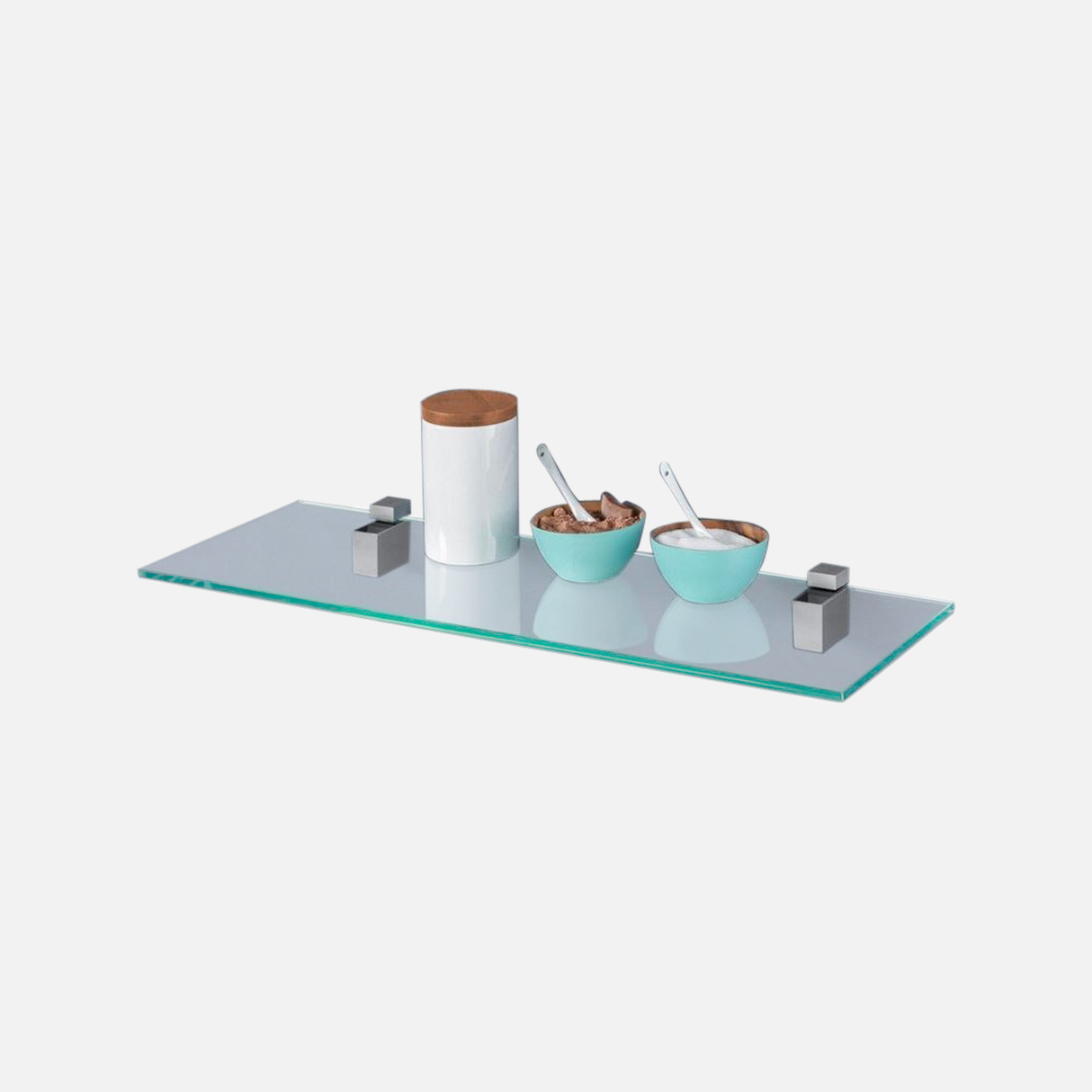 Quadro Glass Shelf Kit 600x200x6mm