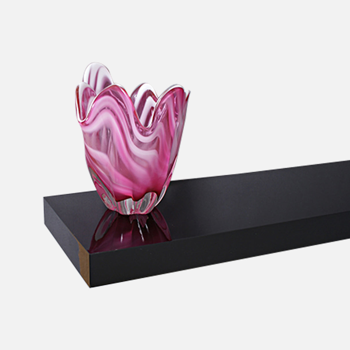 Floating Shelf Gloss Black 1500x250x50mm