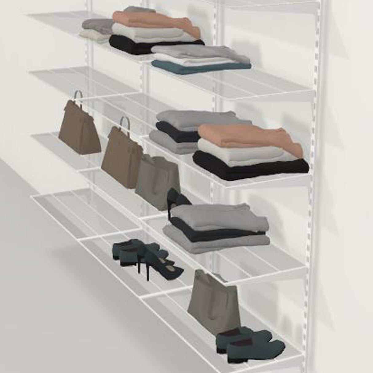 Gridboard Wire 18 Shelf Kit 2430x400x2000mm