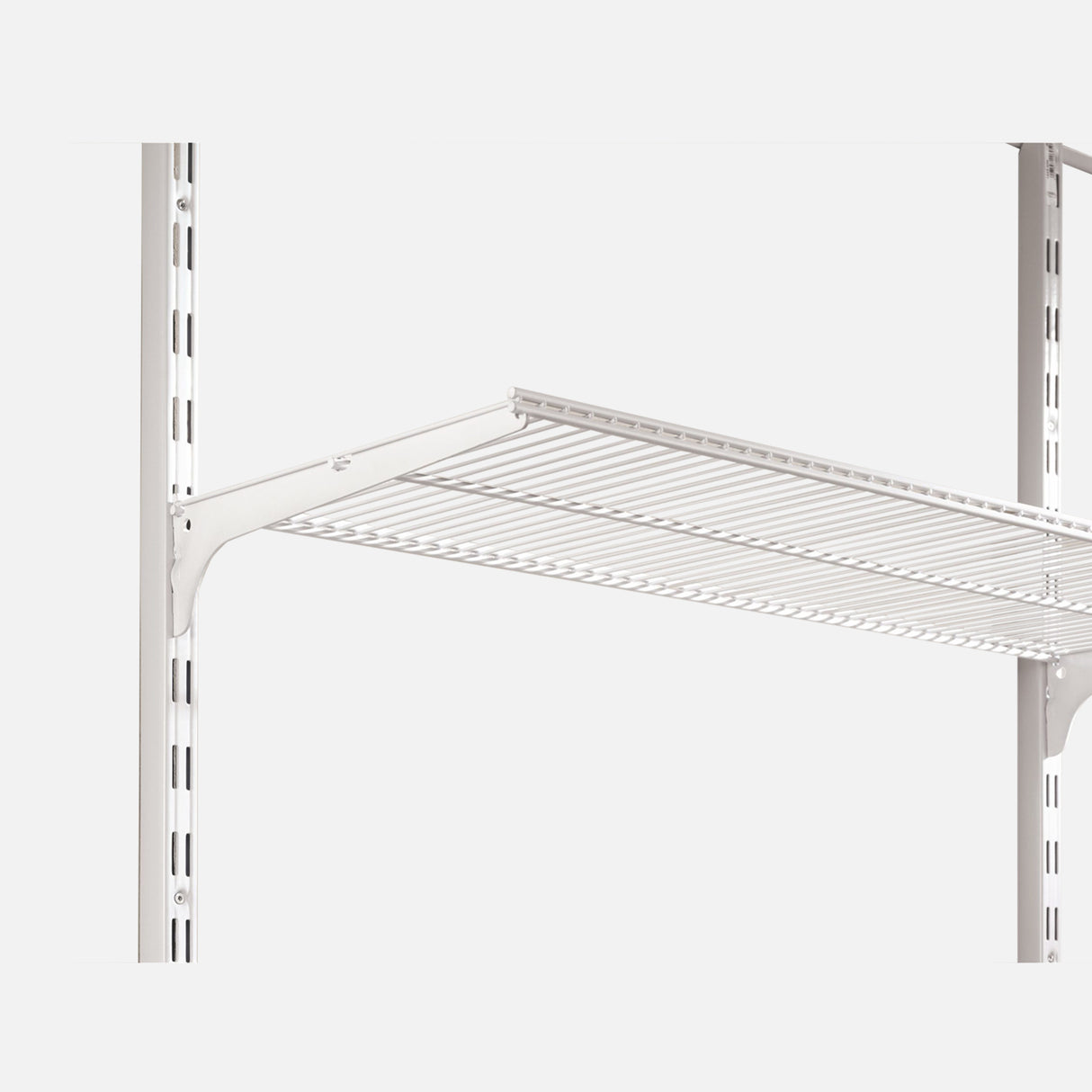 Ventilated Shelf Brackets White 50mm Pitch 500mm (Pair)