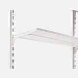 Ventilated Shelf Brackets White 50mm Pitch 500mm (Pair)