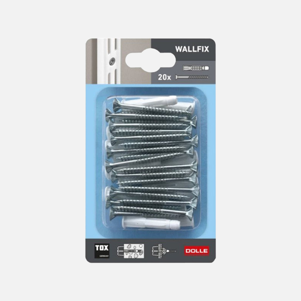 Wall Upright 20 Screws Fixing Pack