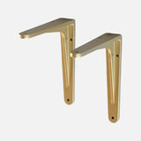 Strong Shelf Bracket Gold 140x115mm (Pair)
