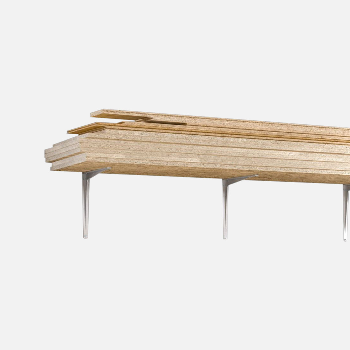Big Strong Shelf Bracket Silver 500x450mm