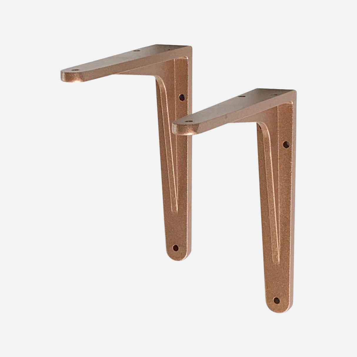 Strong Shelf Bracket Aged Copper 140x115mm (Pair)