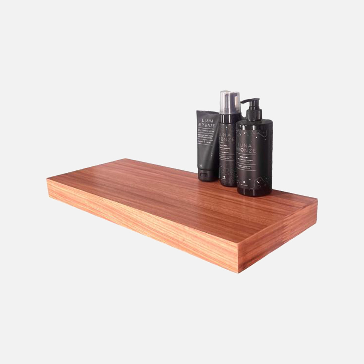 Floating Shelf Walnut Wood Veneer 600x250x50mm