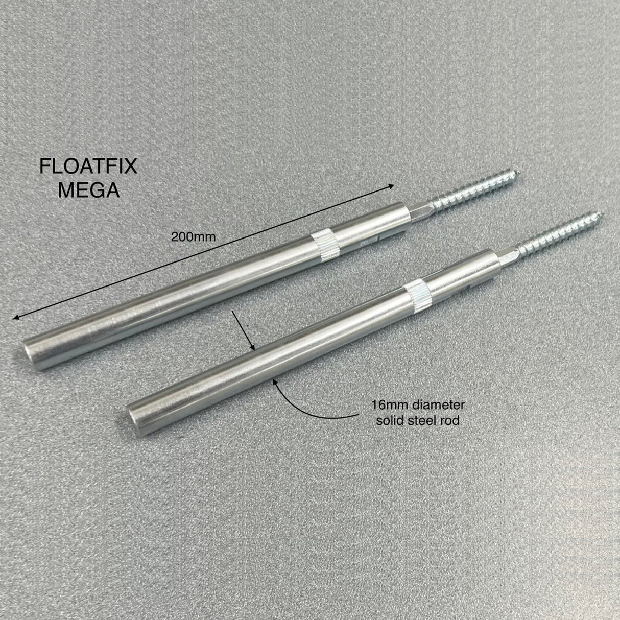 Floatfix MEGA Floating Shelf Bracket Steel 200x16mm
