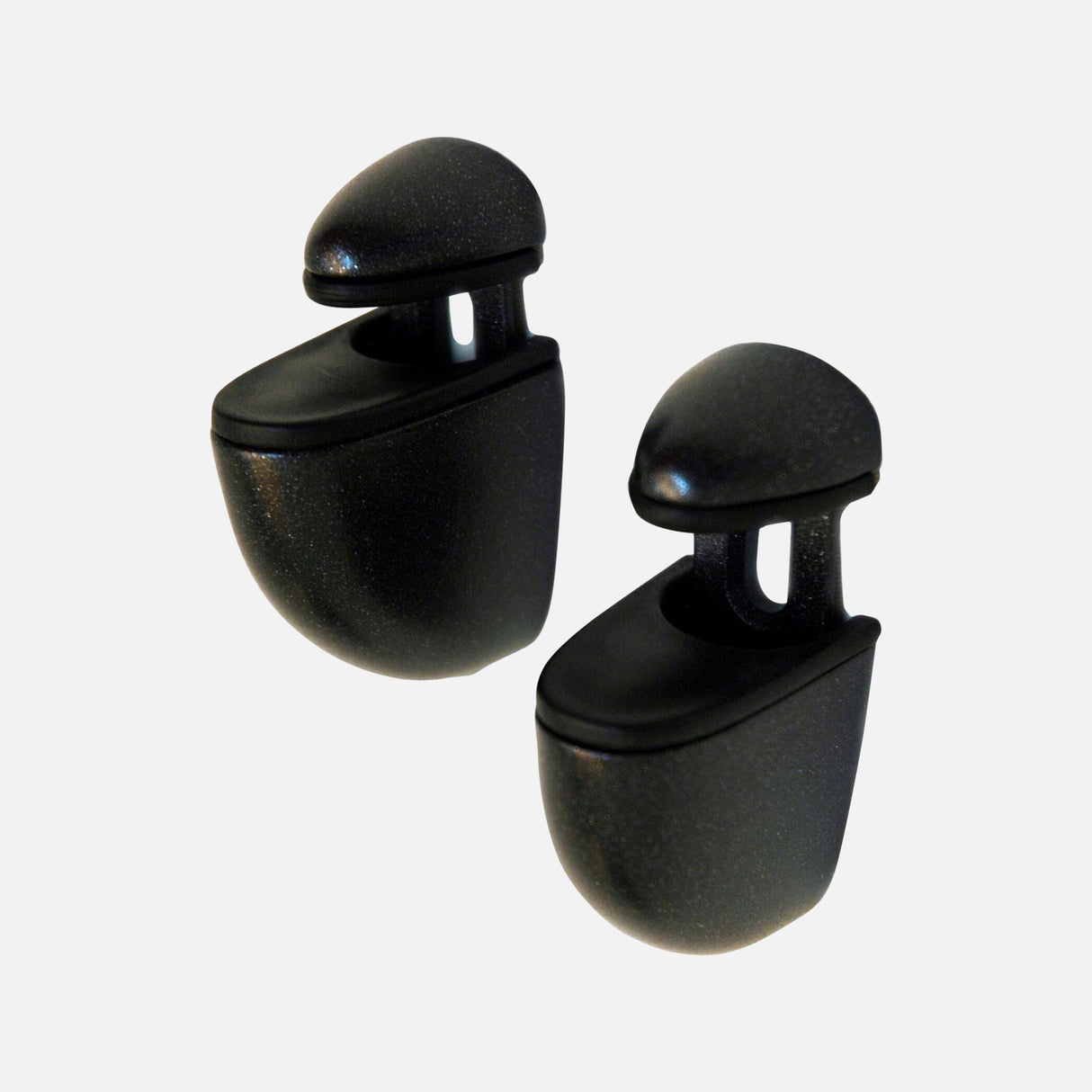 Glass Corner Shelf Kit Jam Clips Anthracite 250x250x8mm