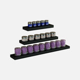 Matte Black Floating Shelf 450x150x38mm