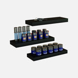 Matte Black Floating Shelf 450x150x38mm