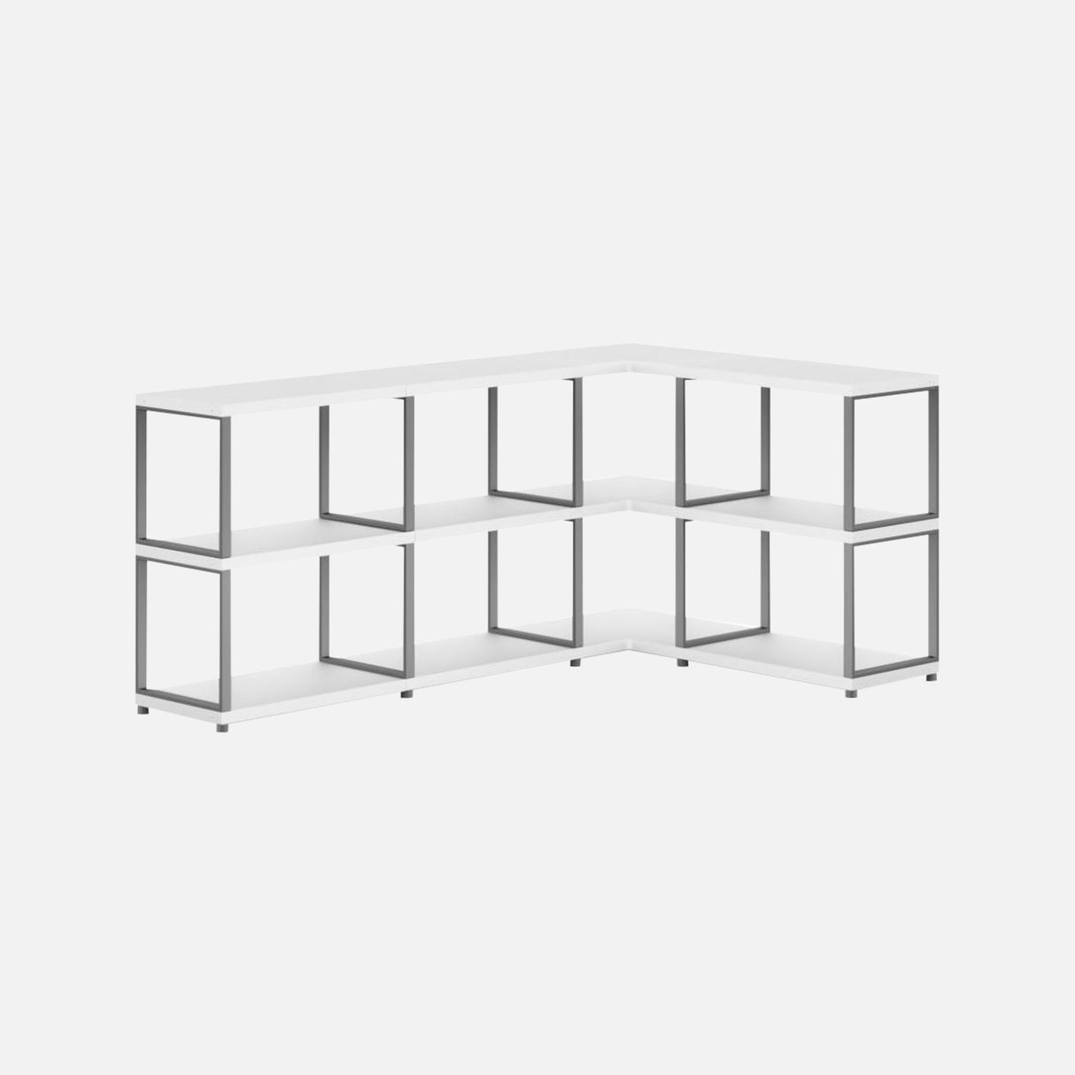 Boon MAXX Metal White On Grey 4x2 Corner Unit