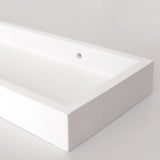 Floating Multi Shelf Matte White 400x150x40mm