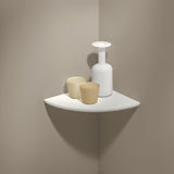Corner Floating Profiled Shelf Matte White 300x300mm