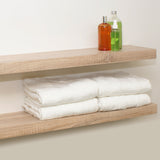 Floating Shelf Oak Veneer 1150x250x50mm