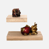 European Made Floating Shelves Oak 445x250 & 250x250 (Double Deal)