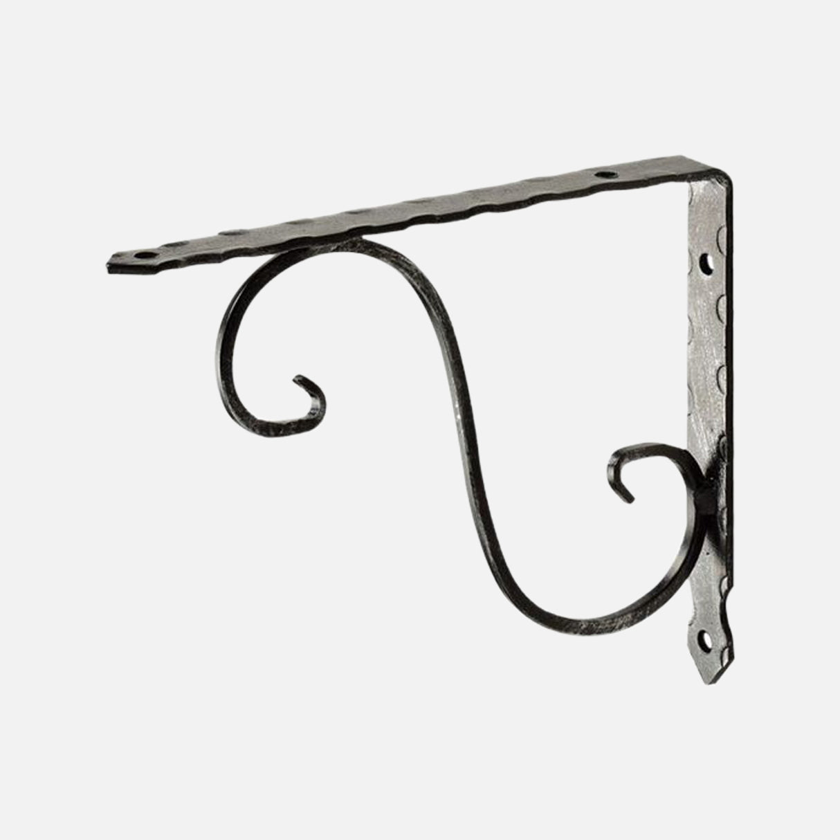 Ornamental Bracket Rustic Wrought Iron 280x200mm