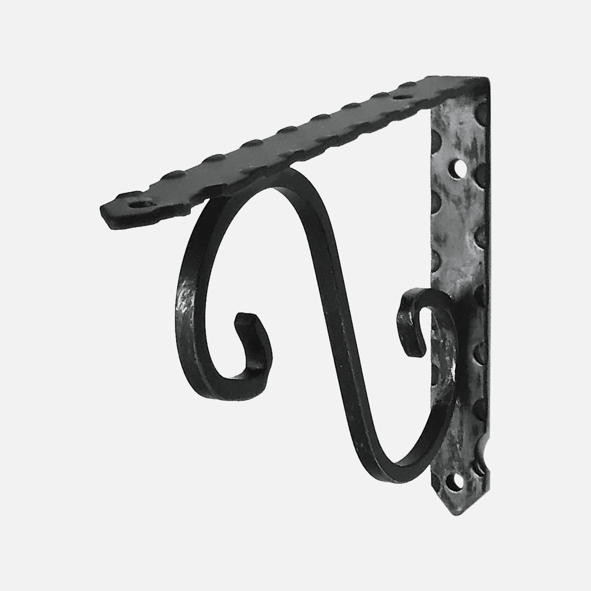 Ornamental Bracket Rustic Wrought Iron 280x200mm
