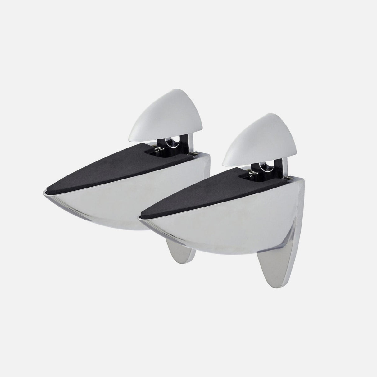 Ara Silver Chrome Clip Brackets (Pair)