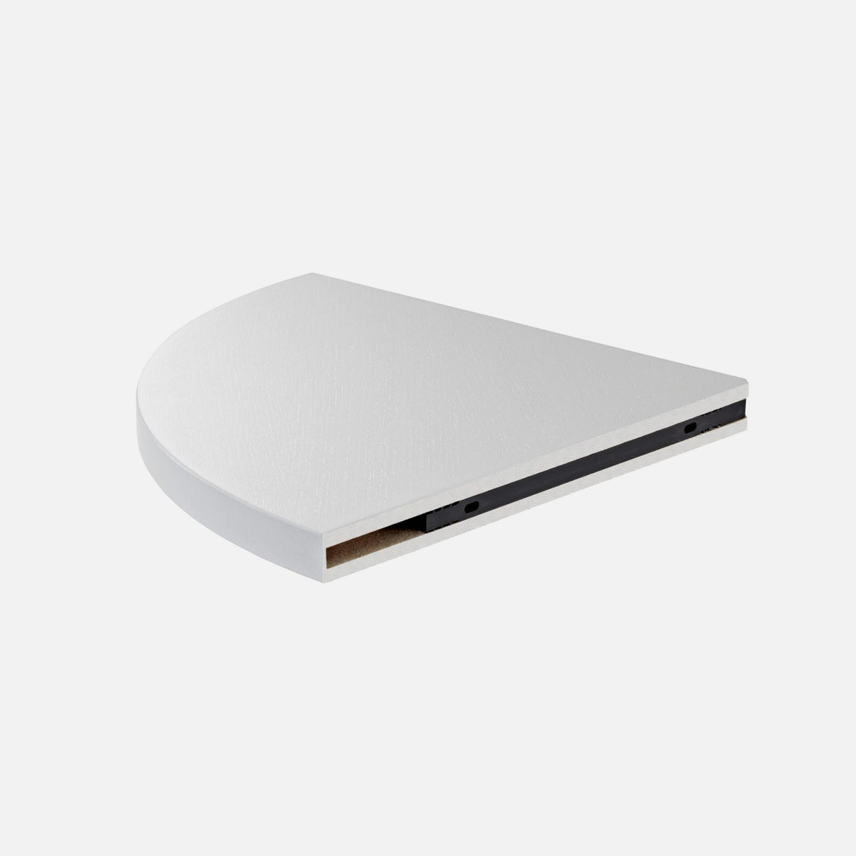 Floating Corner Shelf White 400x400x22mm