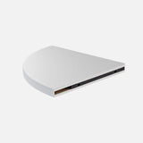 Floating Corner Shelf White 400x400x22mm