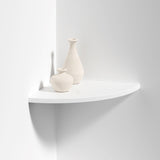 Floating Corner Shelf White 400x400x22mm