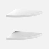 Floating Corner Shelves White 400 x 400 (Double Deal)
