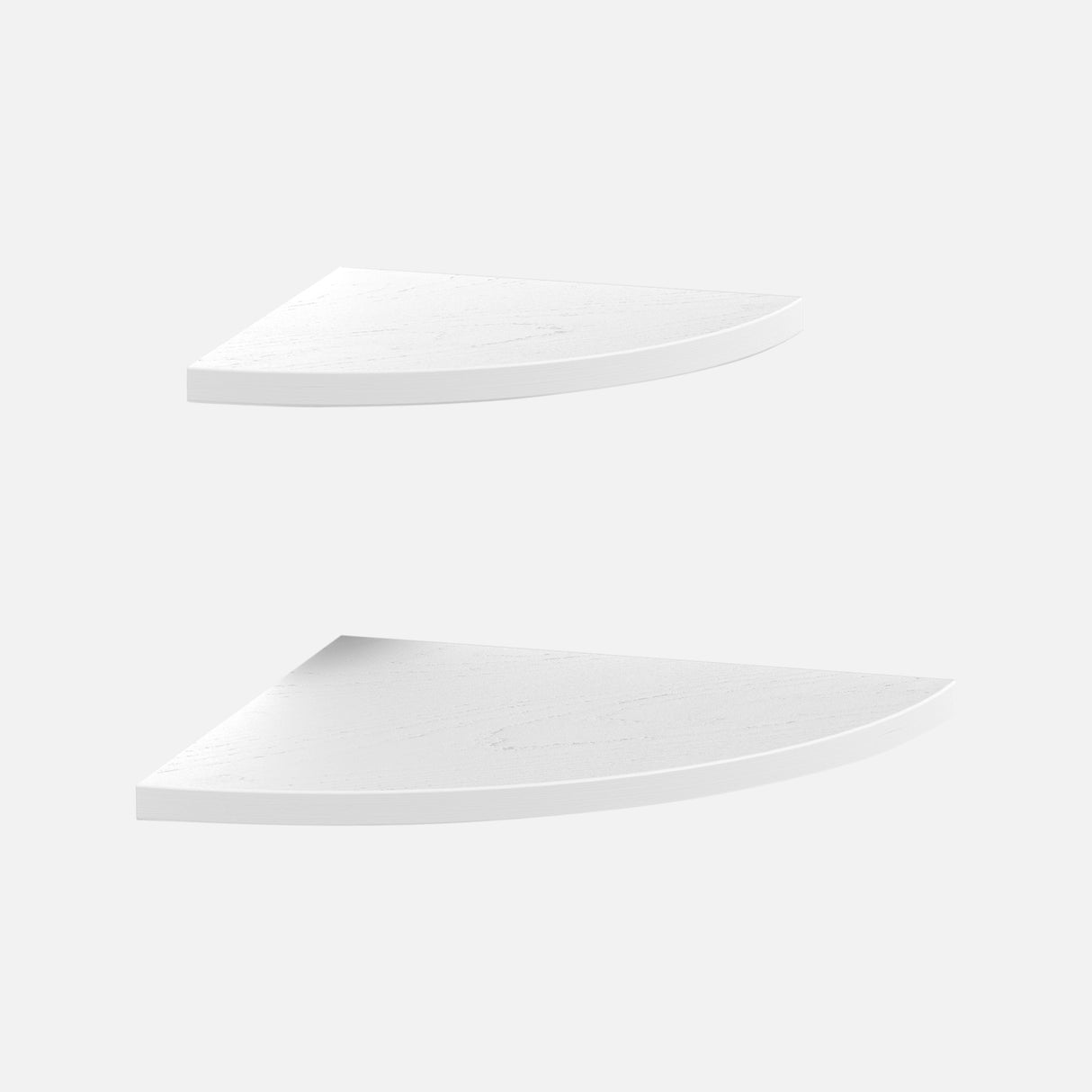 Floating Corner Shelves White 300 & 400 (Double Deal)