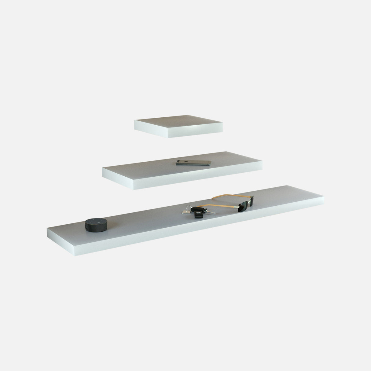 Floating Shelves White (Triple Deal)