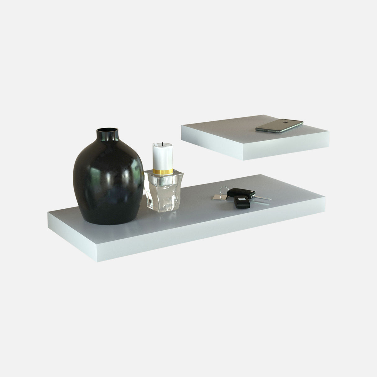 Floating Shelves Matte White (Double Deal)