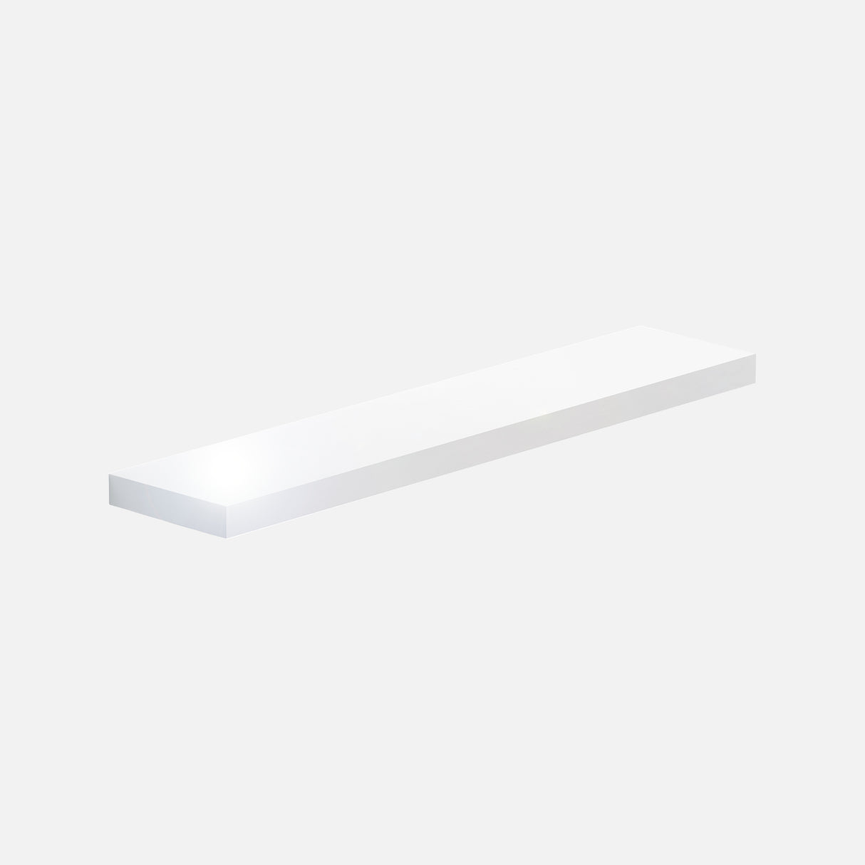 Floating Shelf Gloss White 1200x250x50mm