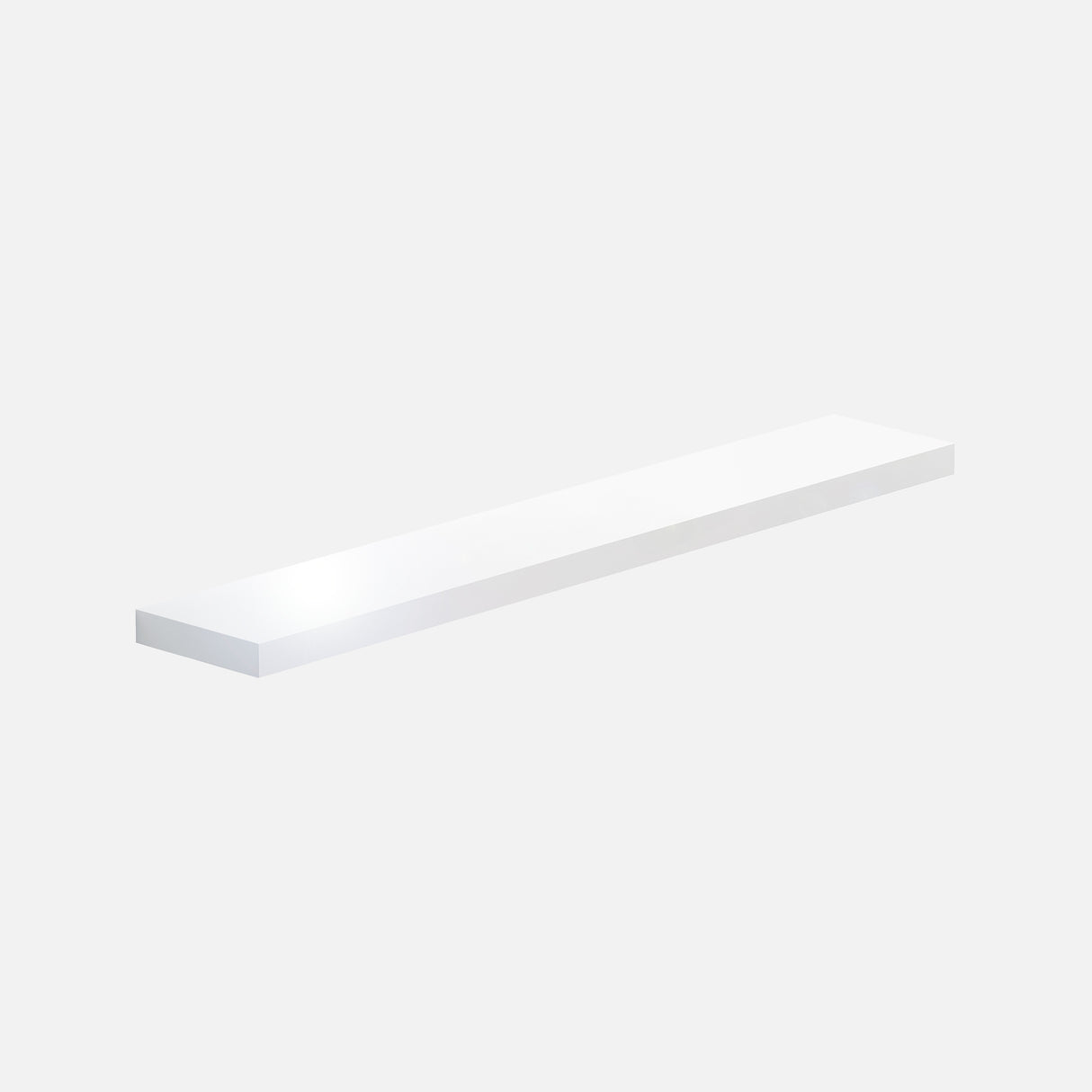 Floating Shelf Gloss White 1500x250x50mm