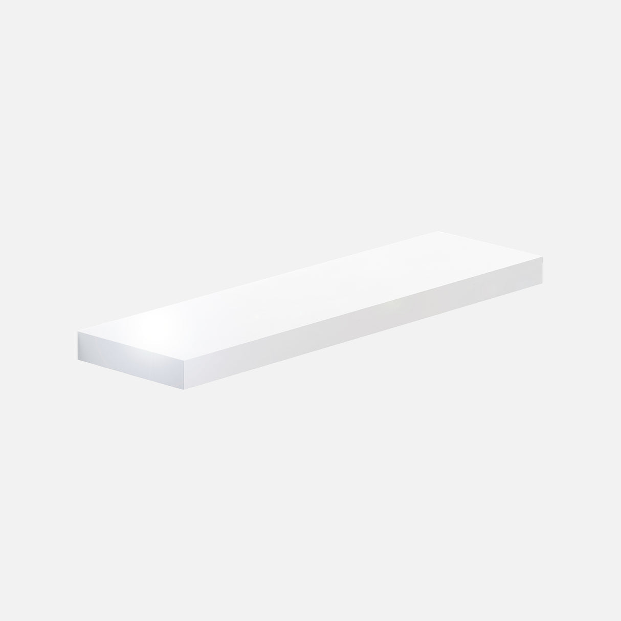 Floating Shelf Gloss White 900x250x50mm